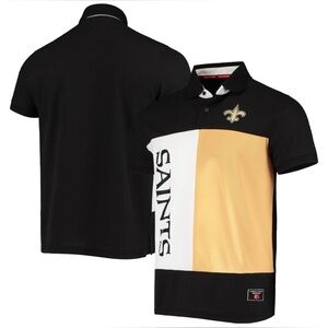 Tommy Hilfiger mens 2XL XXL NFL football New Orleans Saints short sleeve HTF
